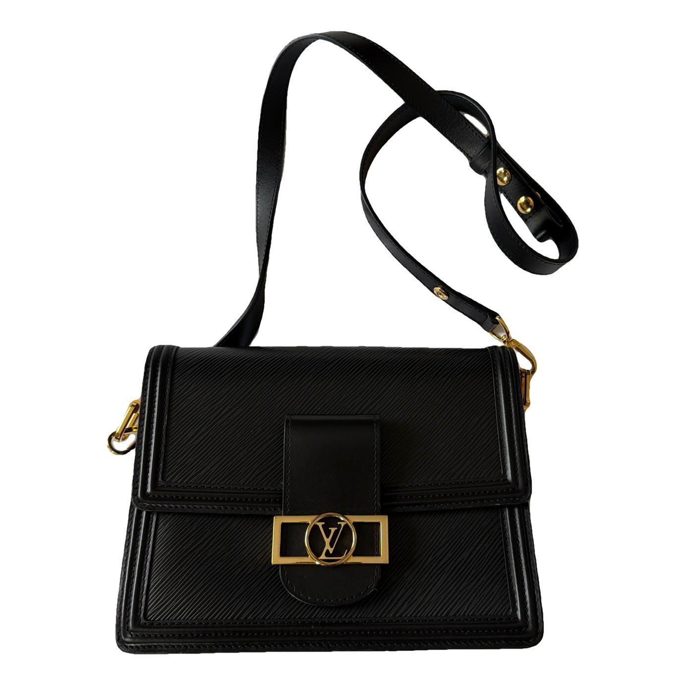 Dauphine leather handbag