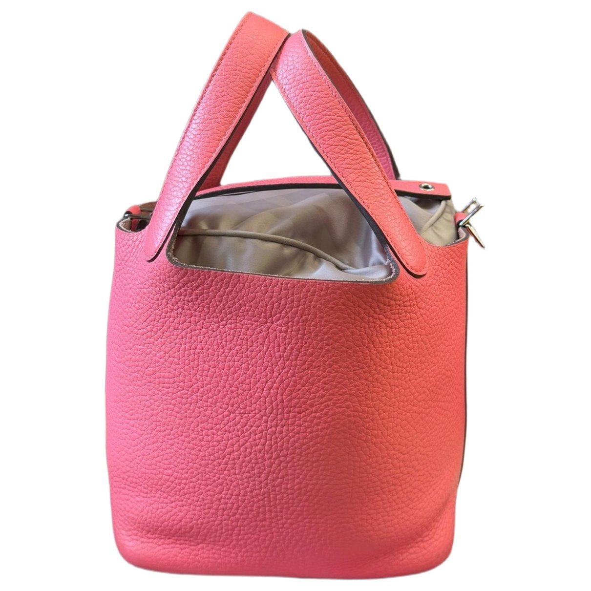 Picotin leather tote