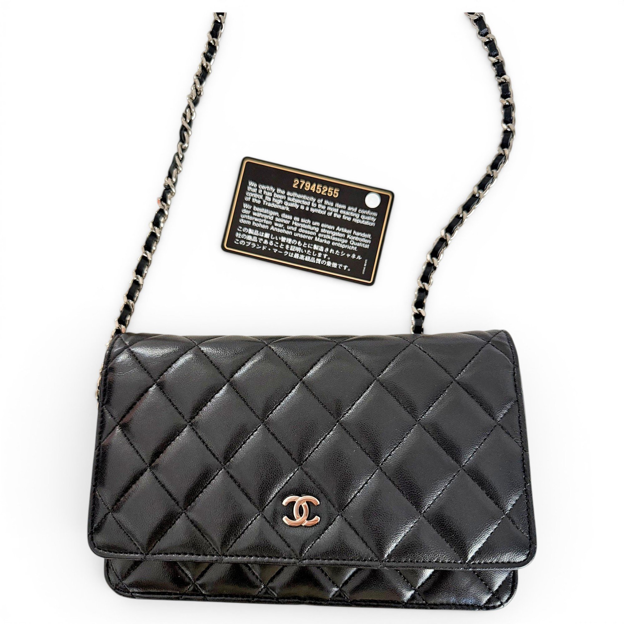Wallet On Chain Timeless/Classique leather crossbody bag