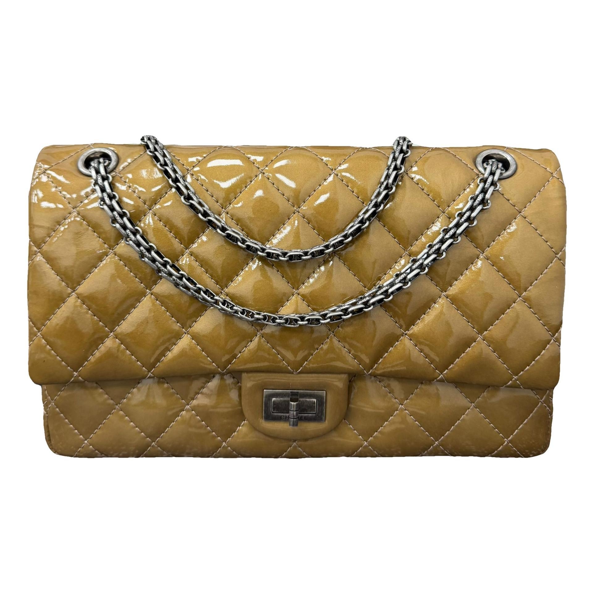 2.55 patent leather handbag