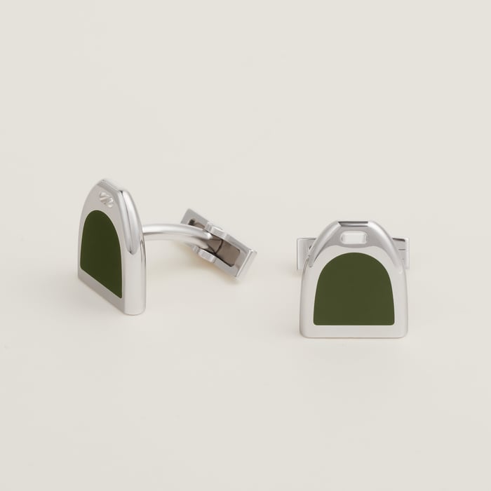 Vert Véronèse Etrier Cufflinks