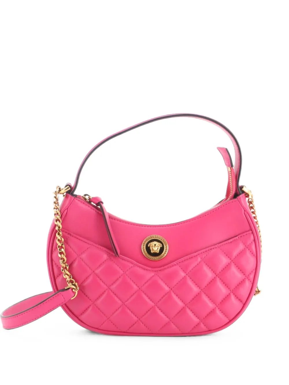 Medusa Half Moon Bag Quilted Leather shoulder bag