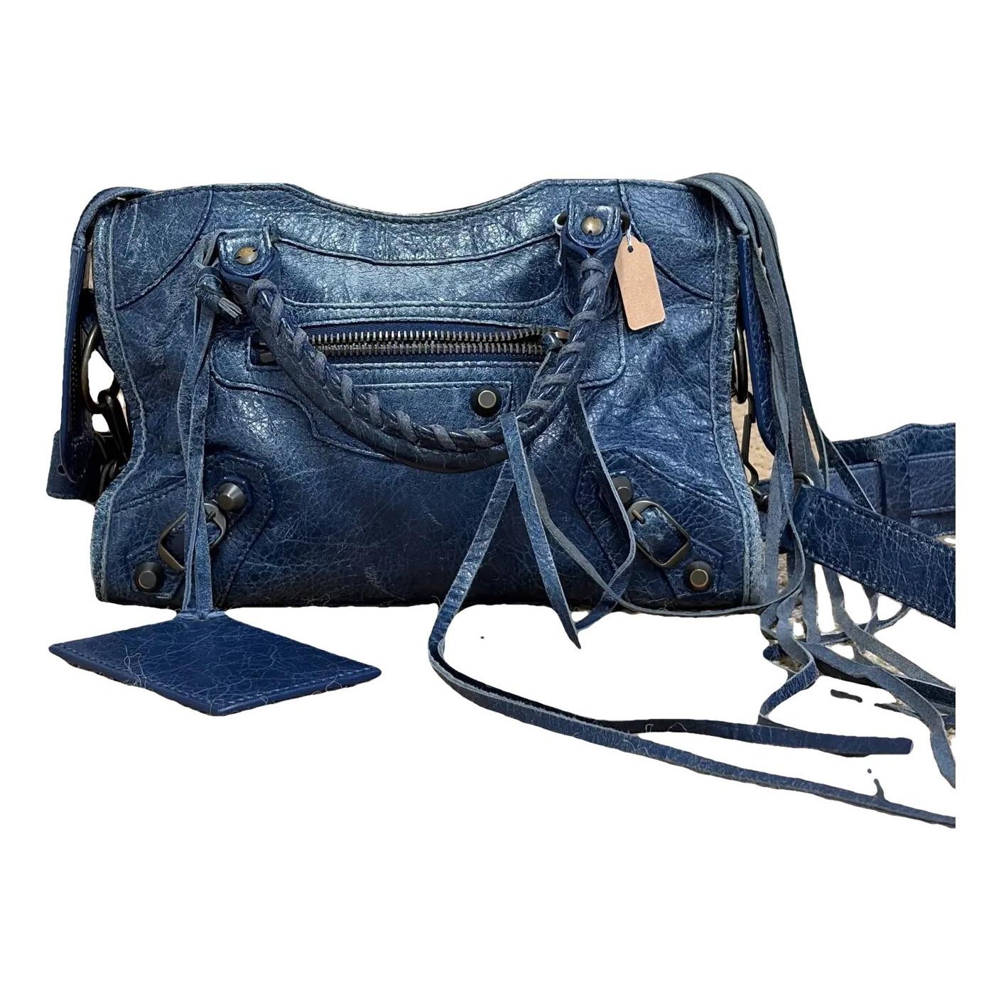 Classic Metalic leather handbag