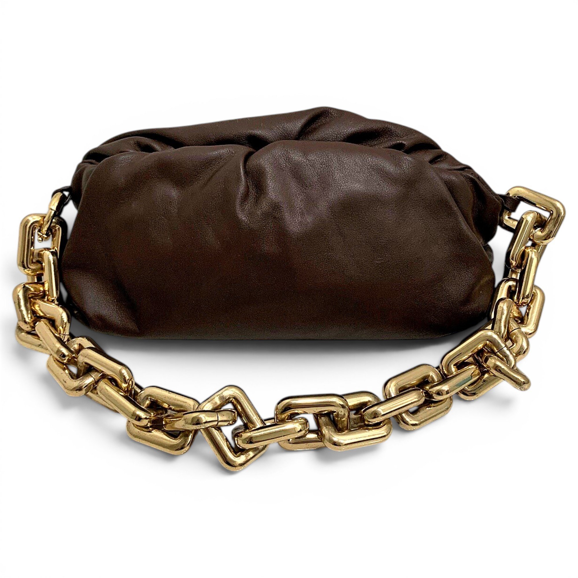 Chain Pouch leather handbag
