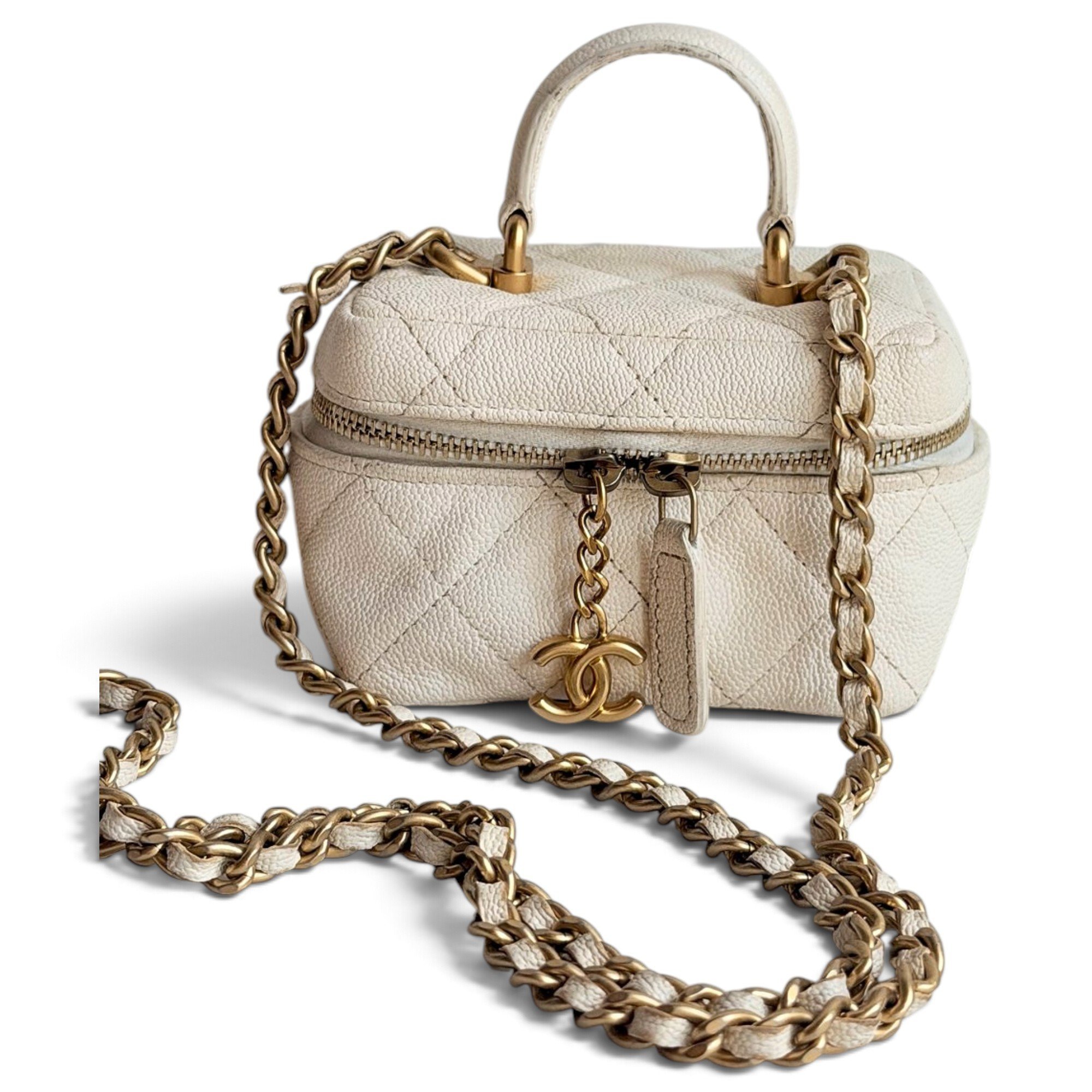 Trendy CC Vanity leather mini bag