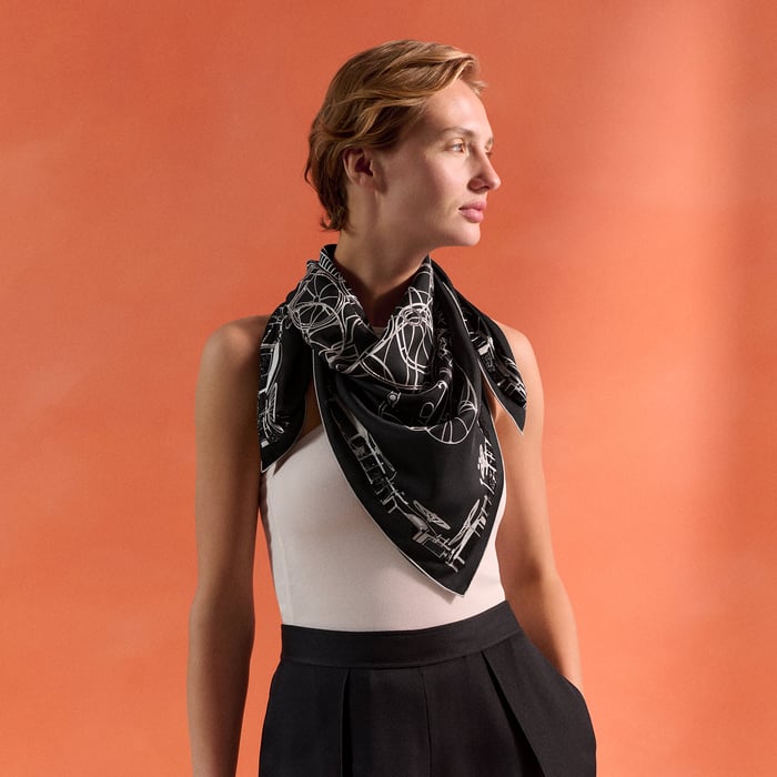 Complication Equestre Exceptional Embroidered Scarf 90