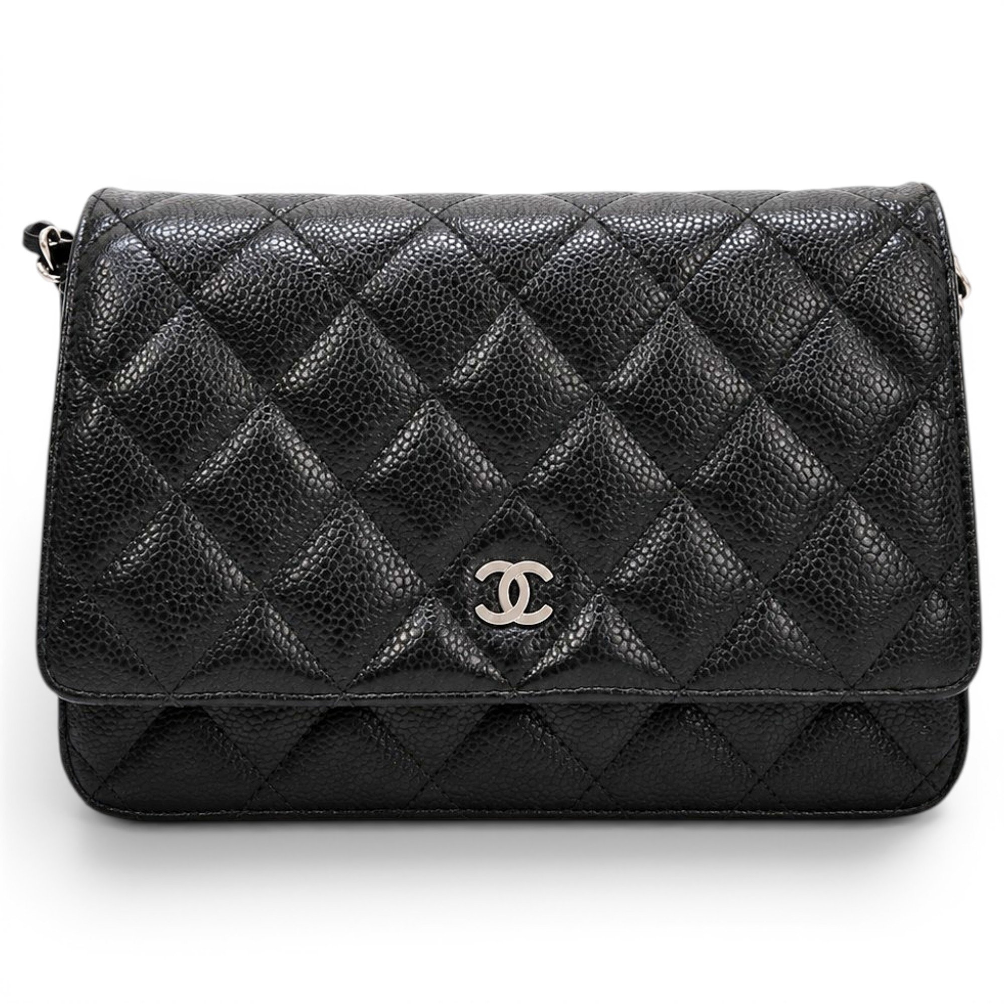 Wallet On Chain leather crossbody bag
