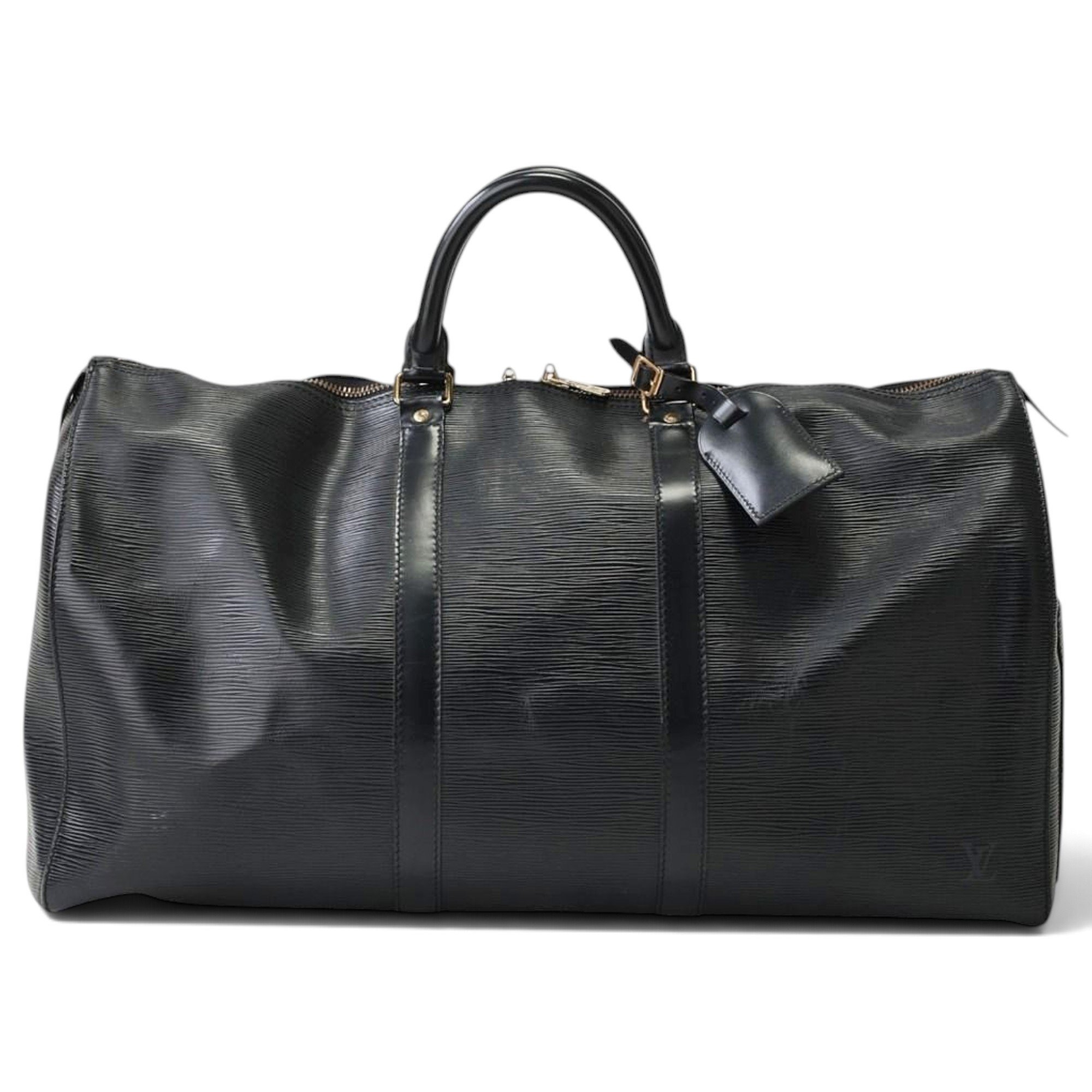 Keepall leather travel bag