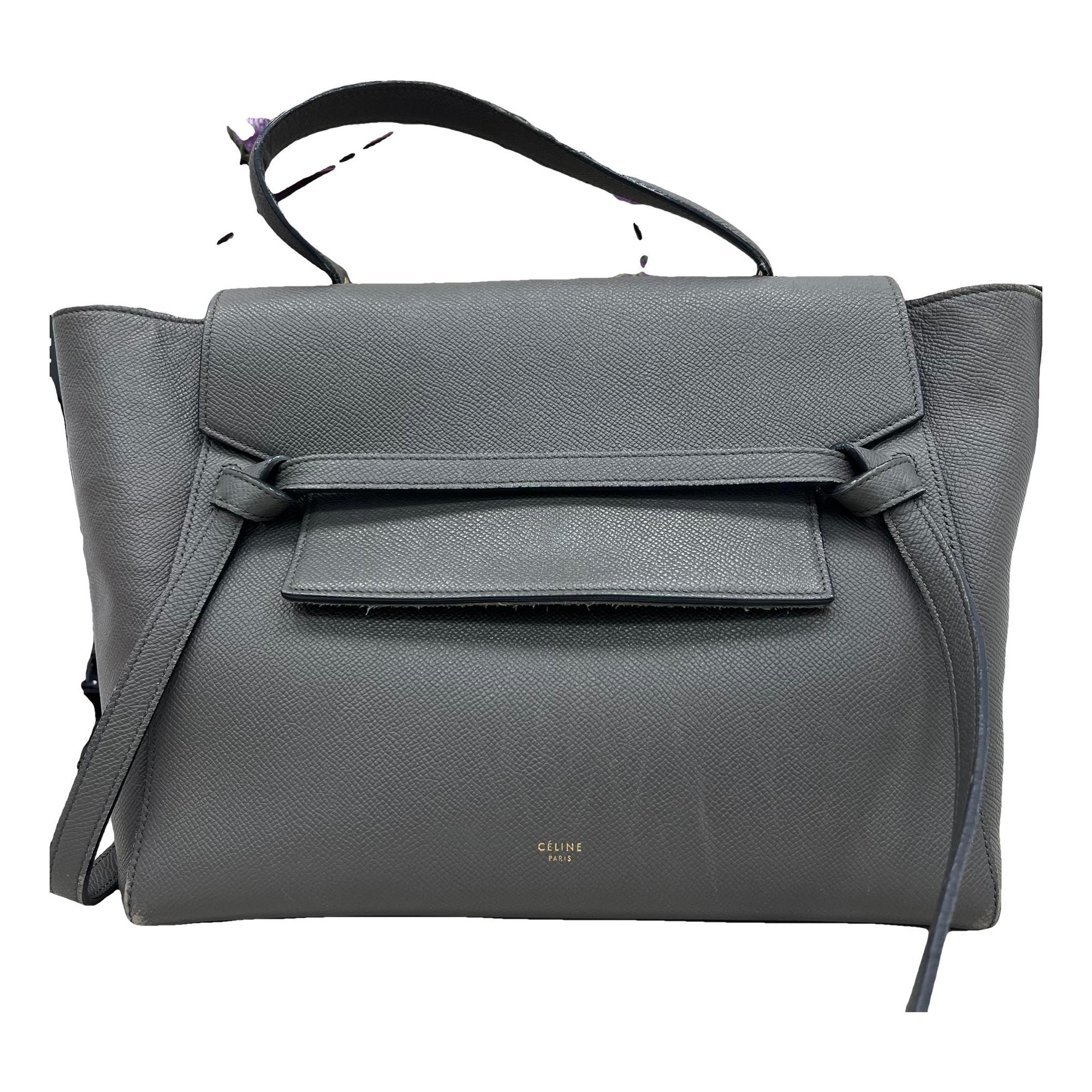 Belt leather handbag