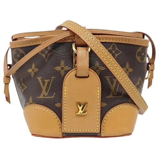 Nano Noé leather crossbody bag