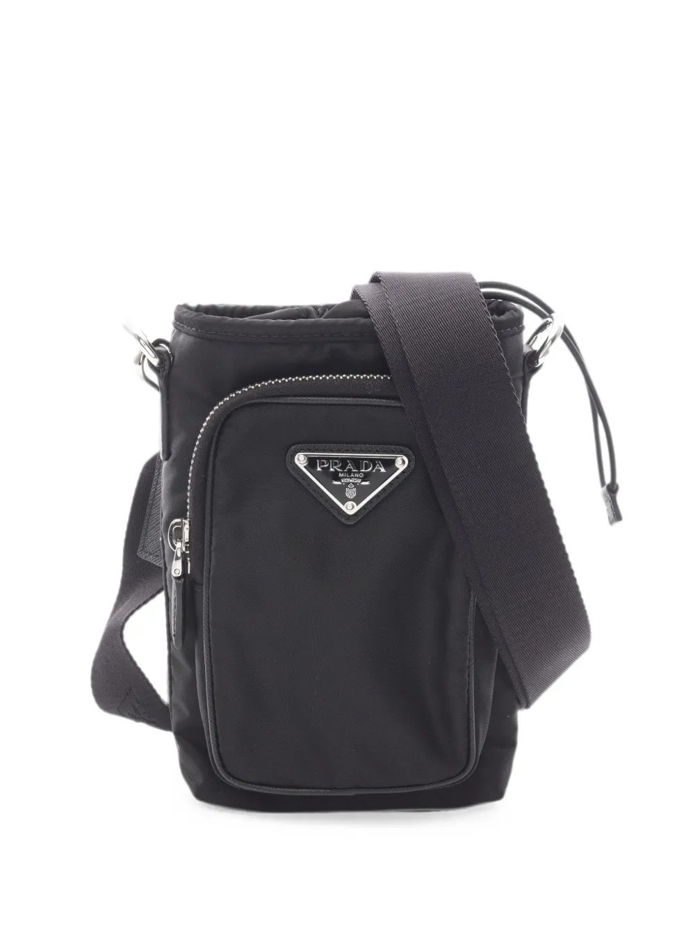 Prada 2010s triangle-logo shoulder bag