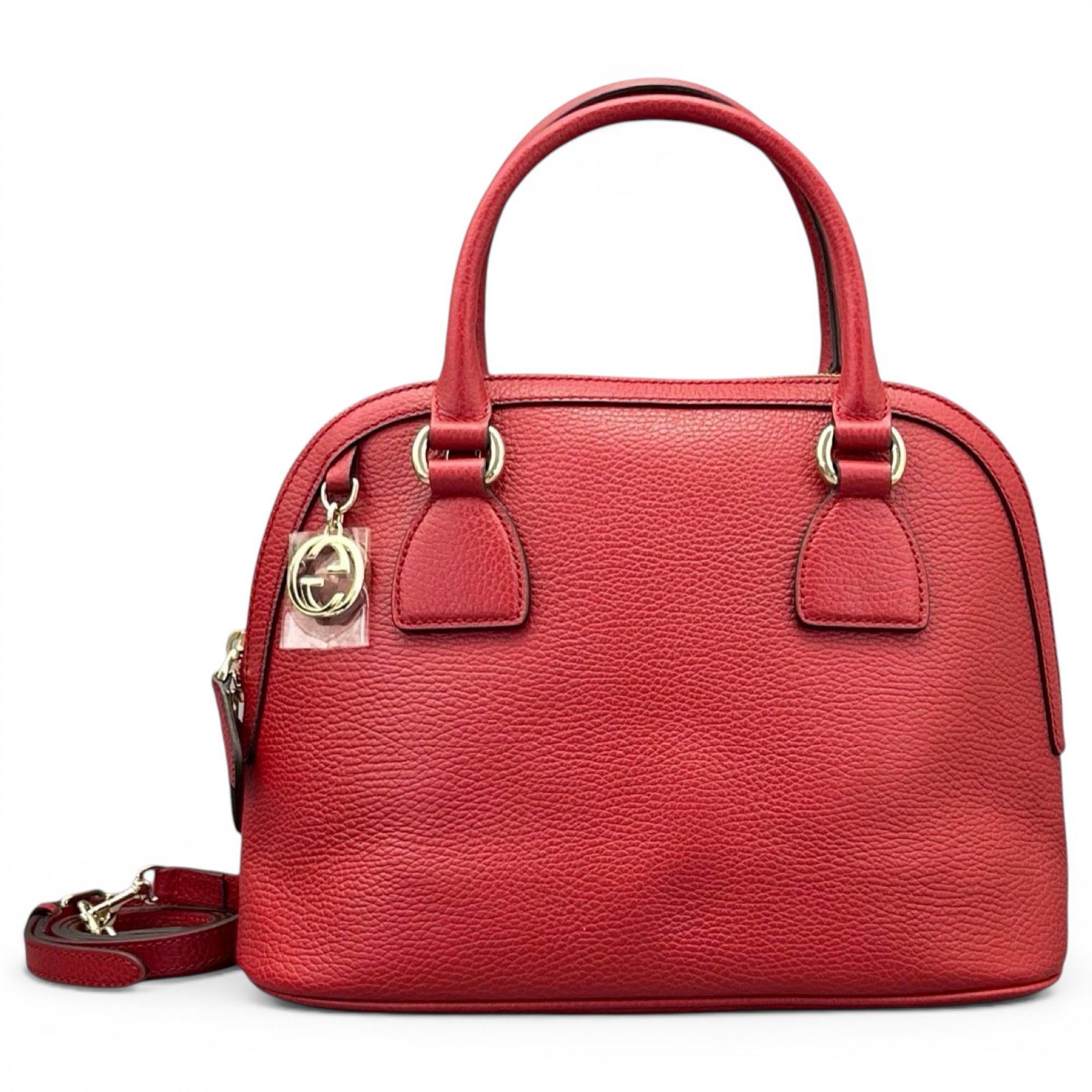 Dôme leather handbag
