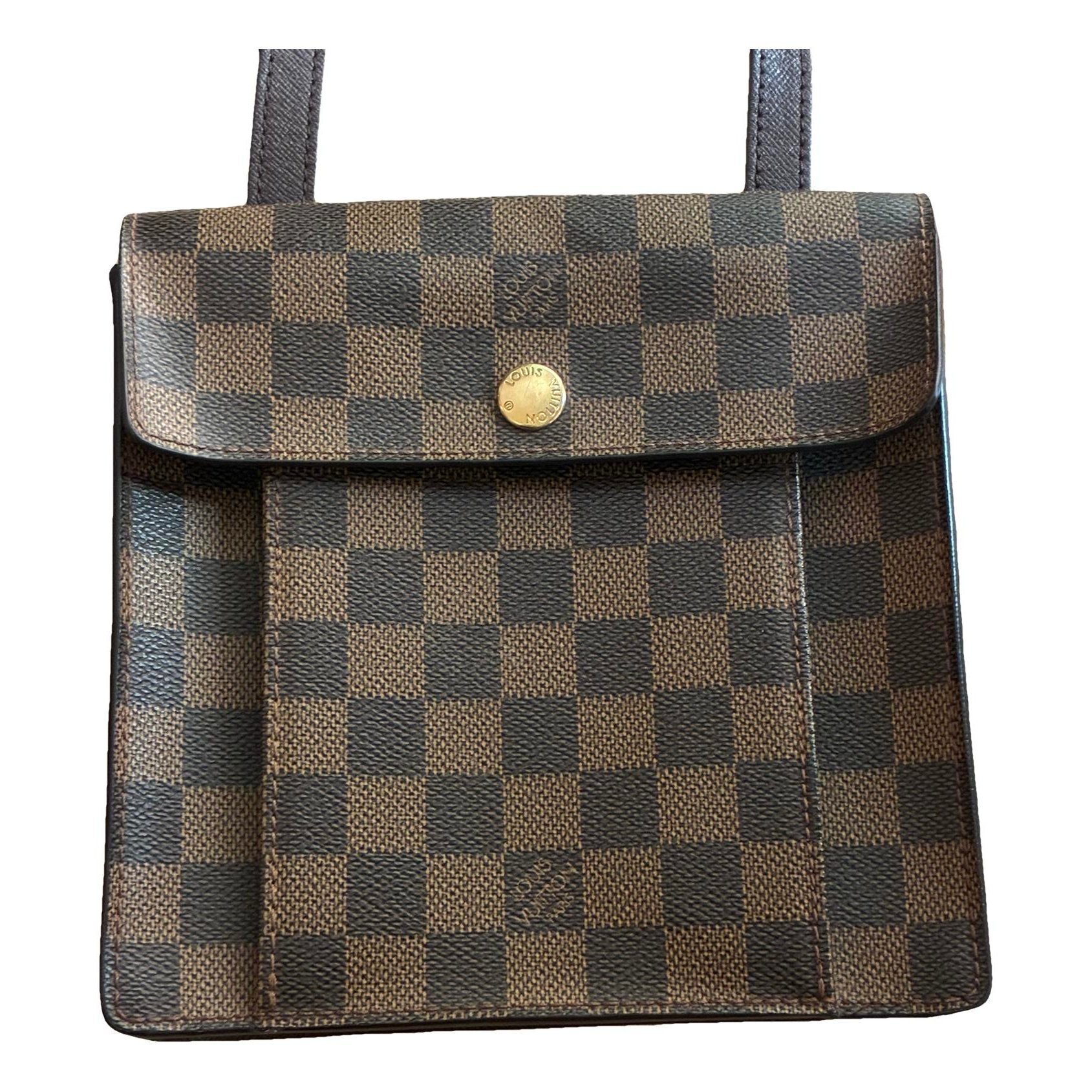Leather clutch bag