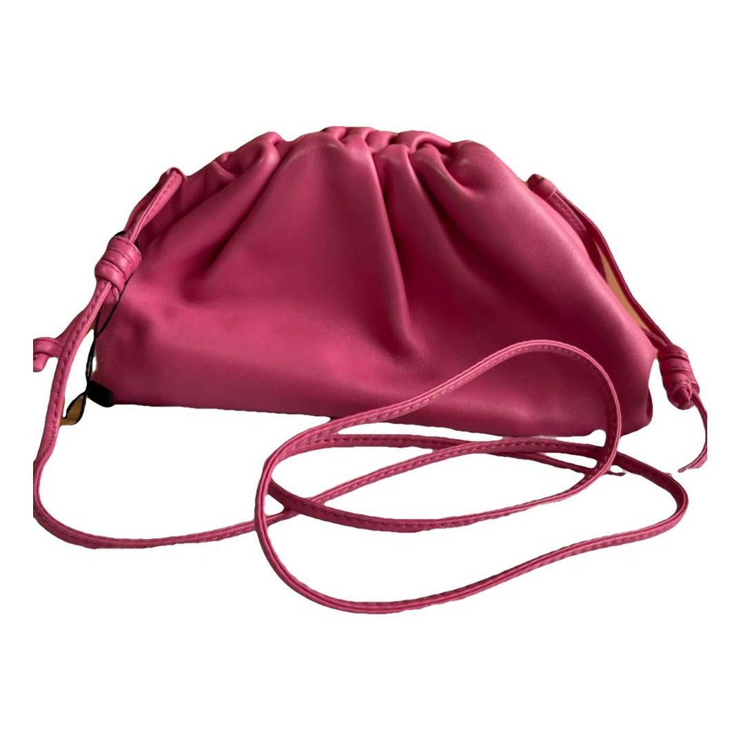 Pouch leather crossbody bag