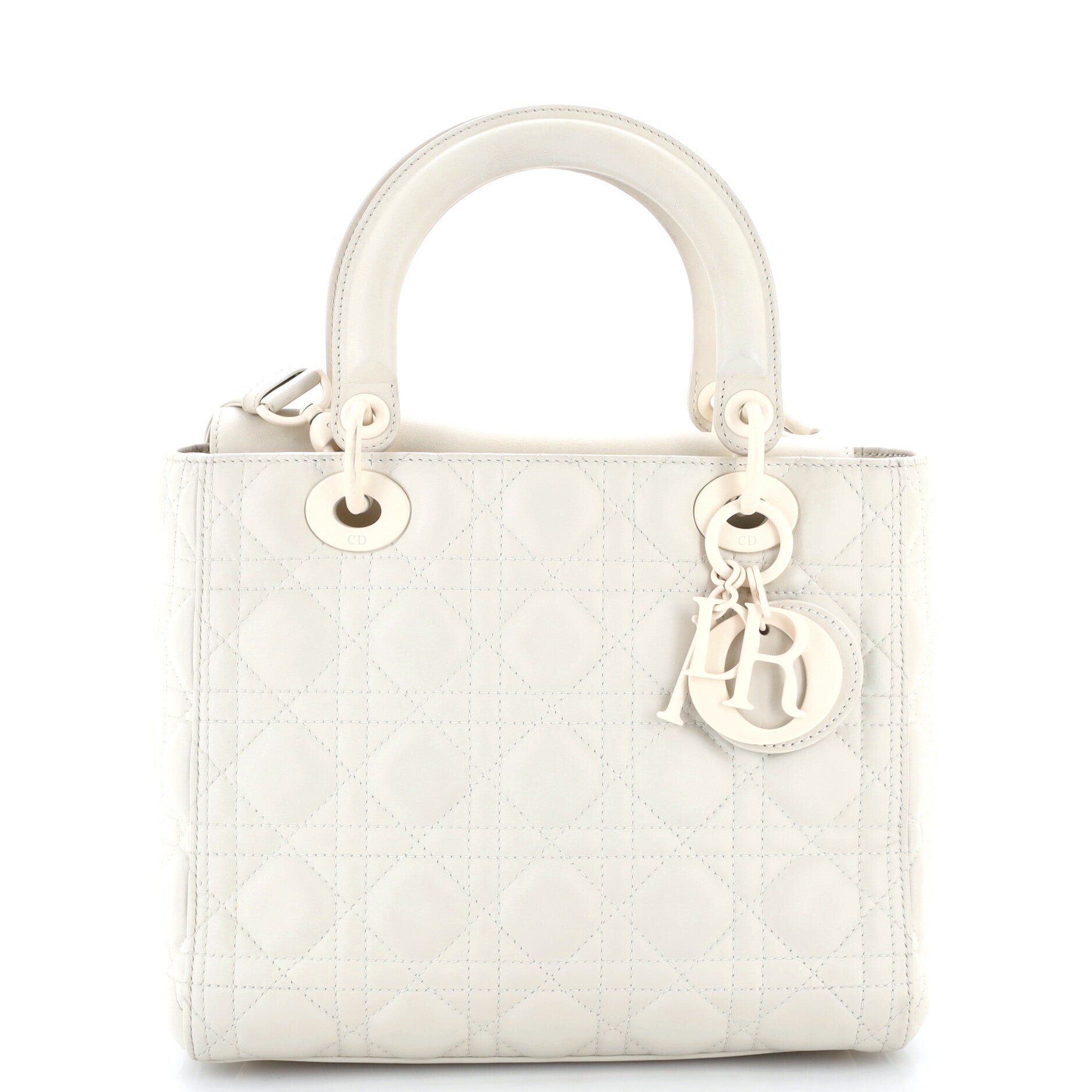 Ultra Matte Lady Dior Bag Cannage Quilt Calfskin Medium