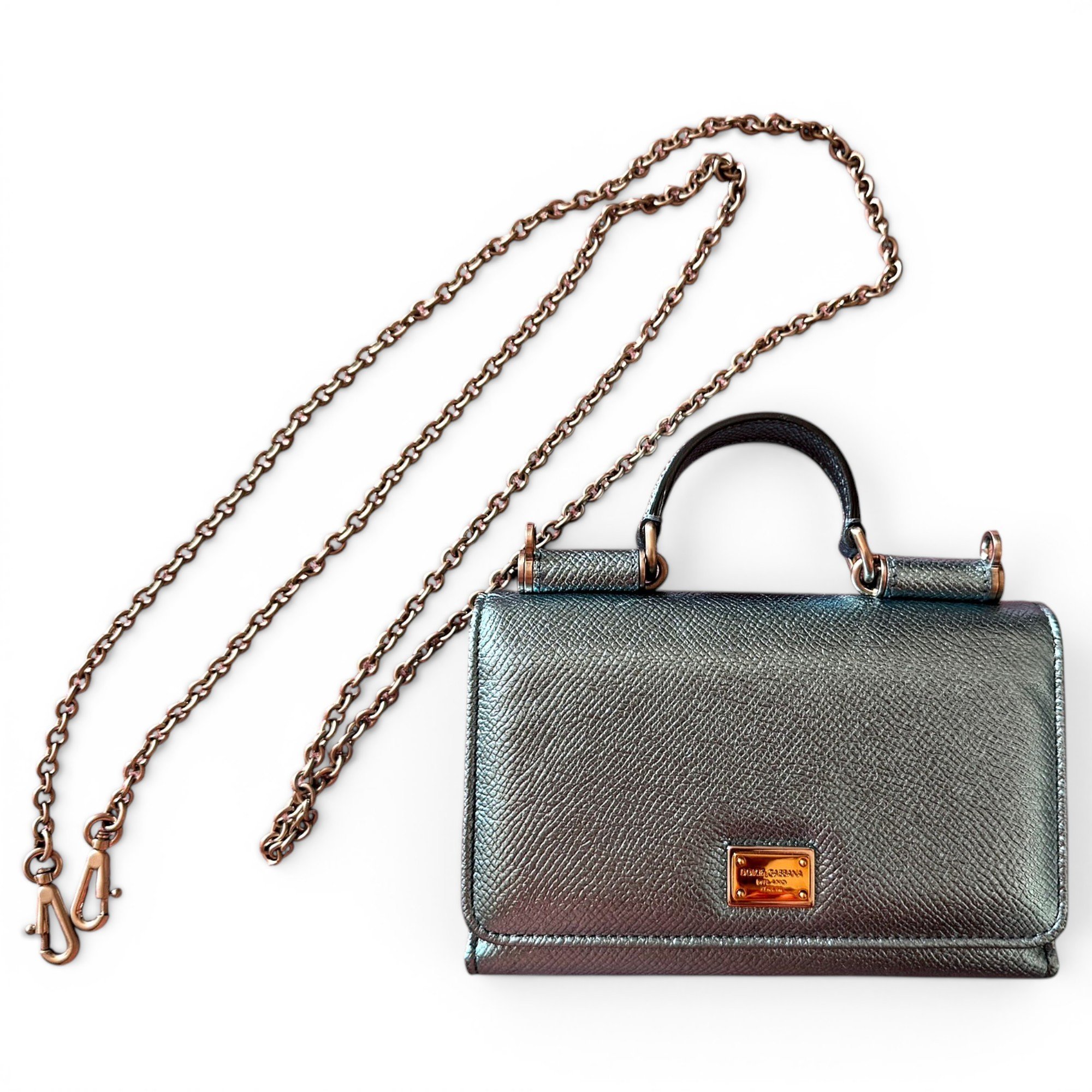 Sicily leather clutch bag