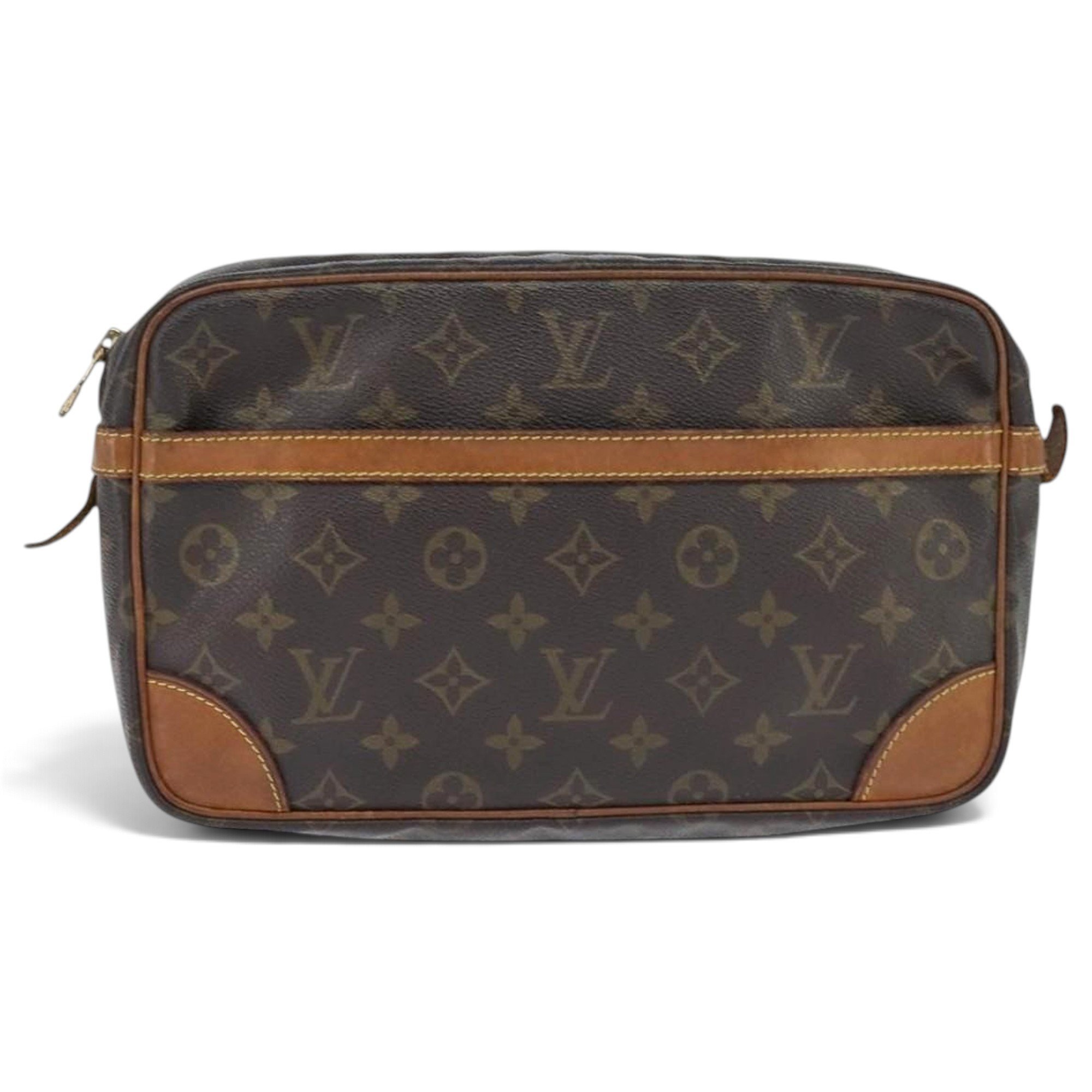 Leather clutch bag