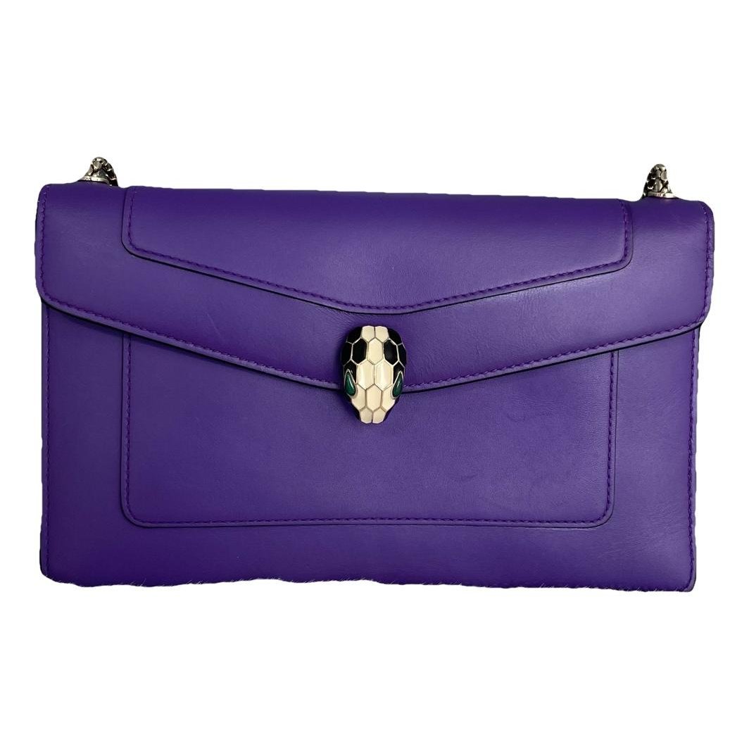 Serpenti leather handbag