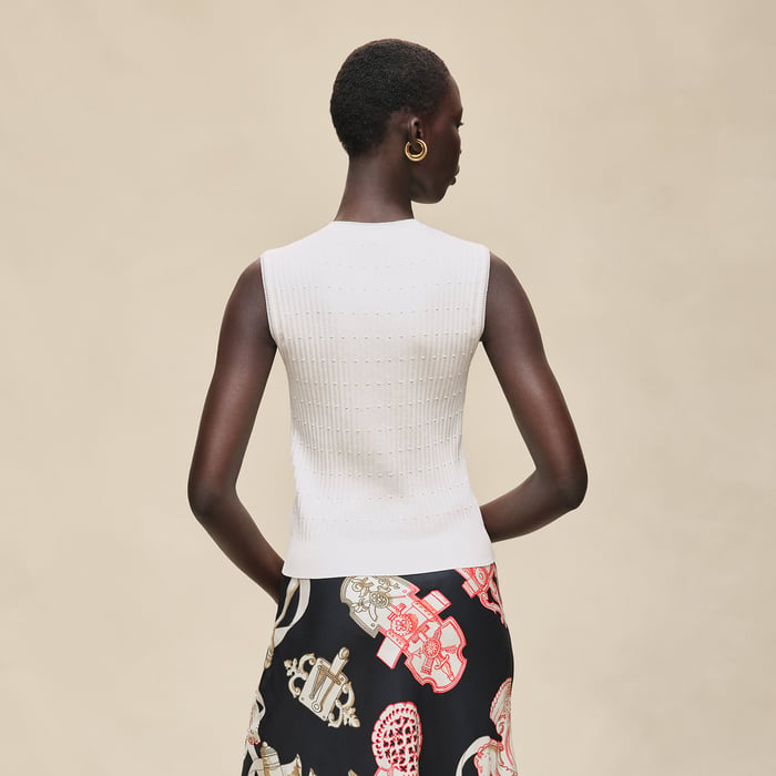 Blanc Naturel Sleeveless Sweater