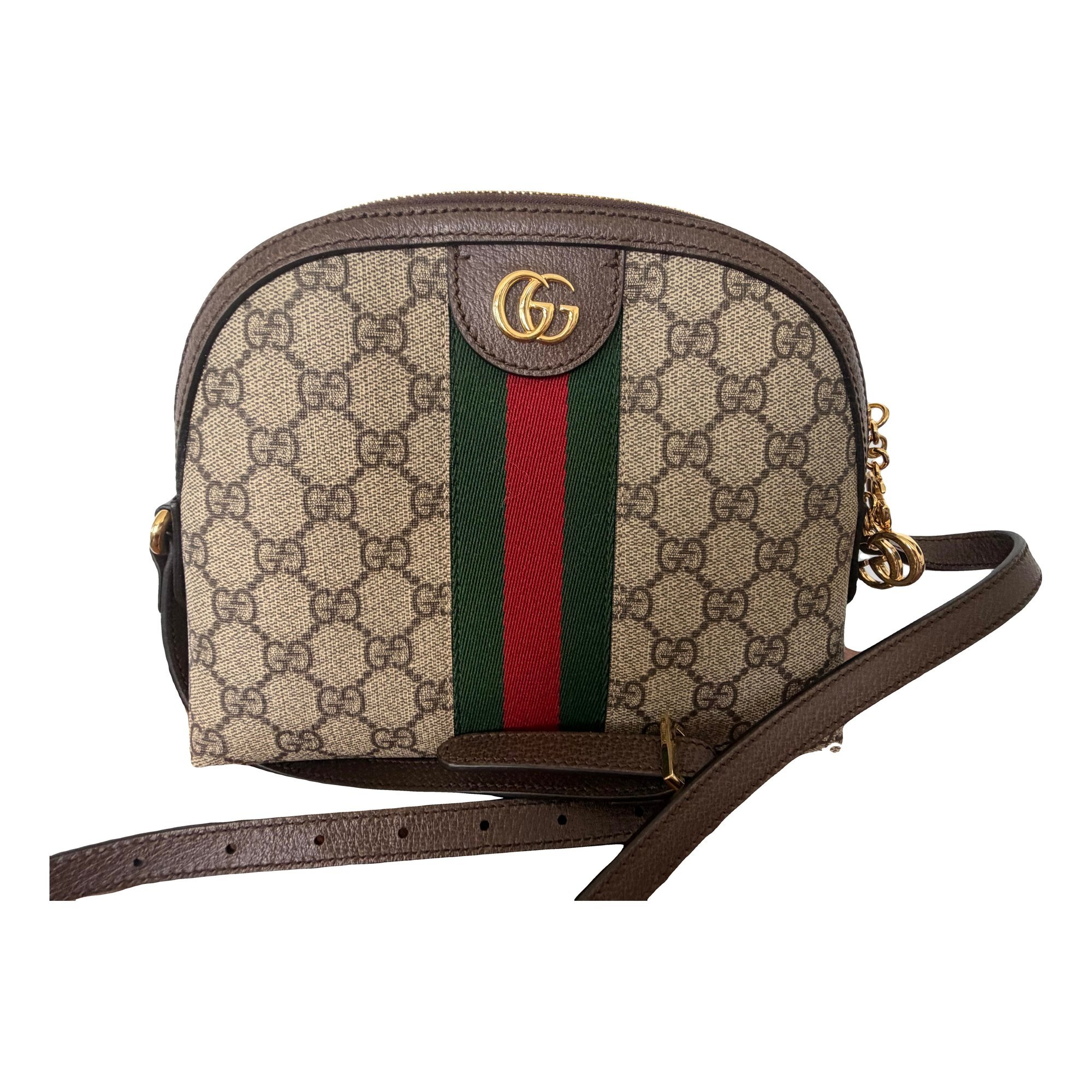 Ophidia Dome leather handbag