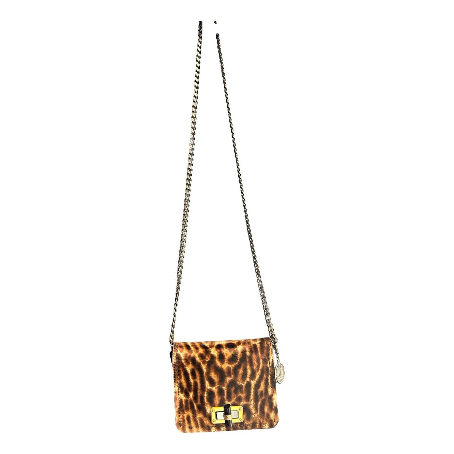 Lanvin Happy leather clutch bag
