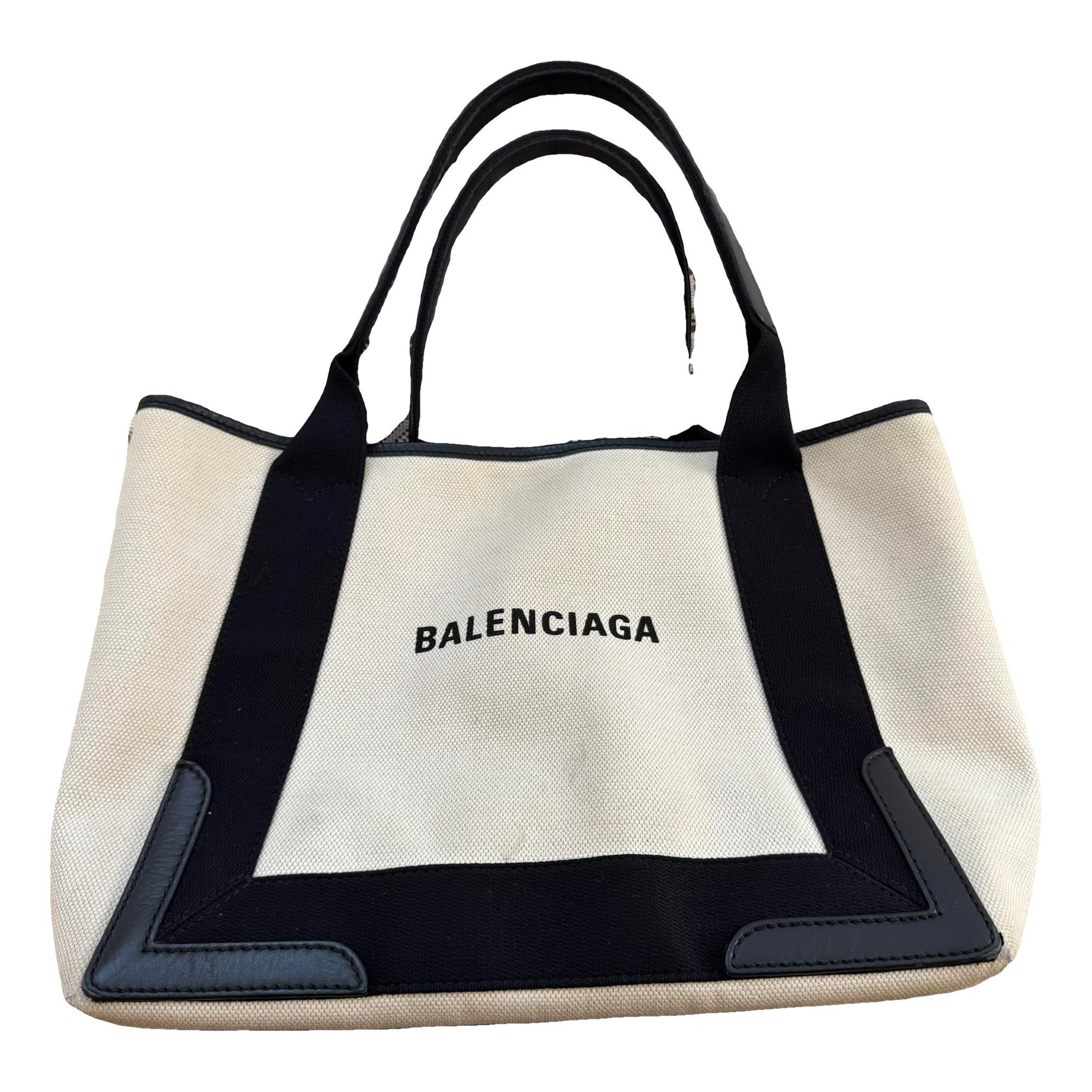 Navy cabas tote
