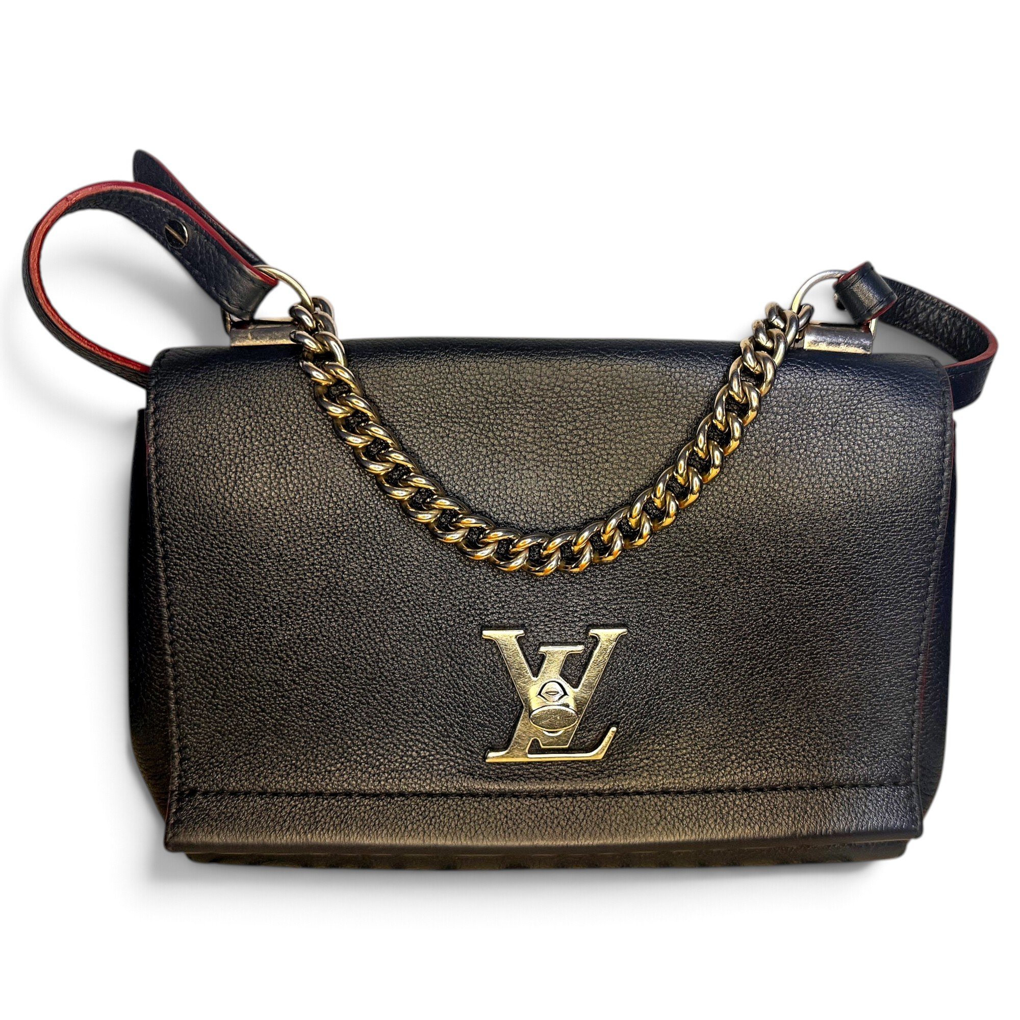 Twist leather handbag