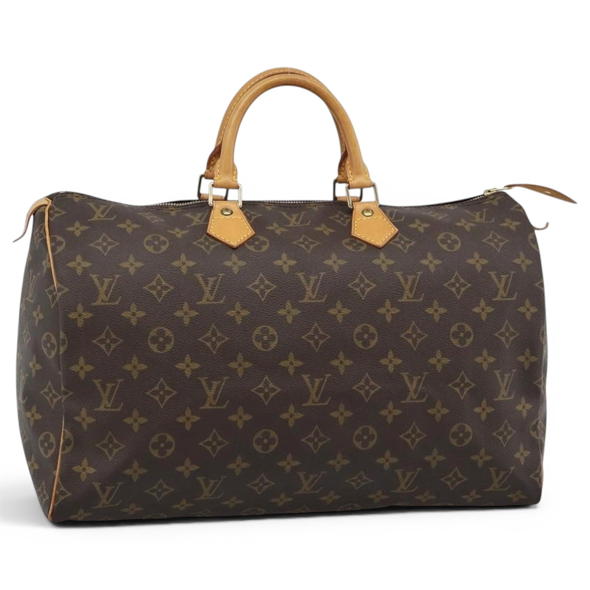 Speedy leather bowling bag