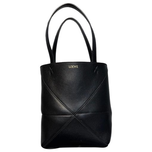 Puzzle Fold leather tote