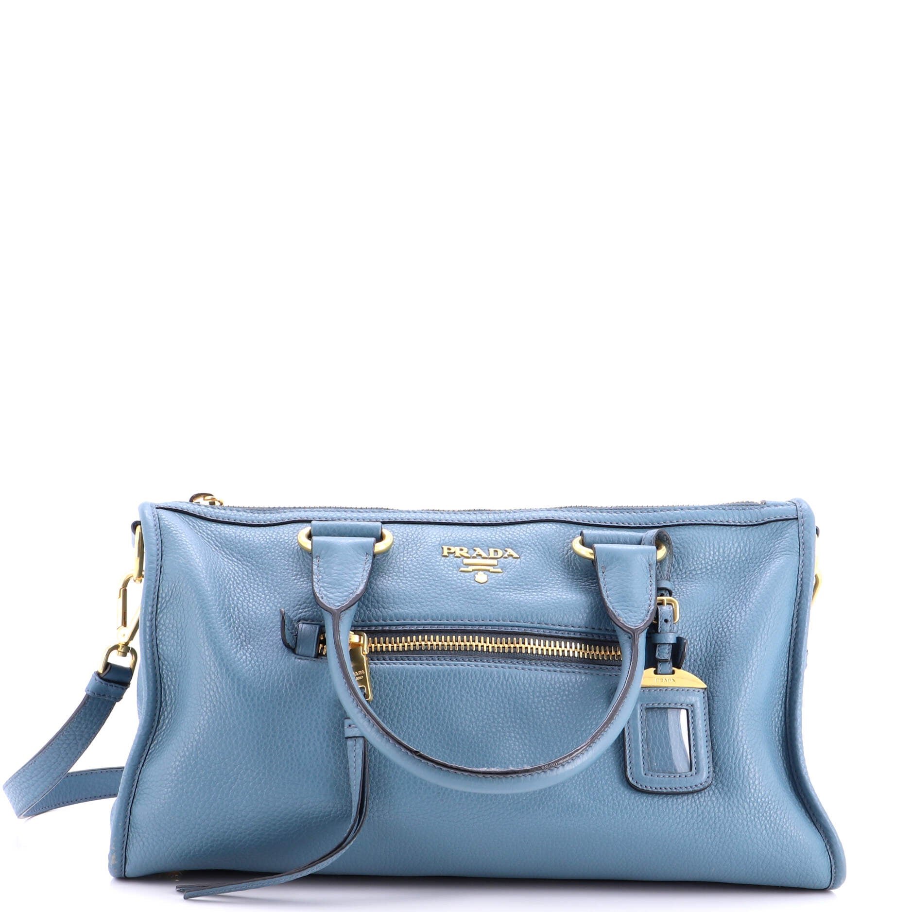 Front Zip Convertible Satchel Vitello Phenix Medium