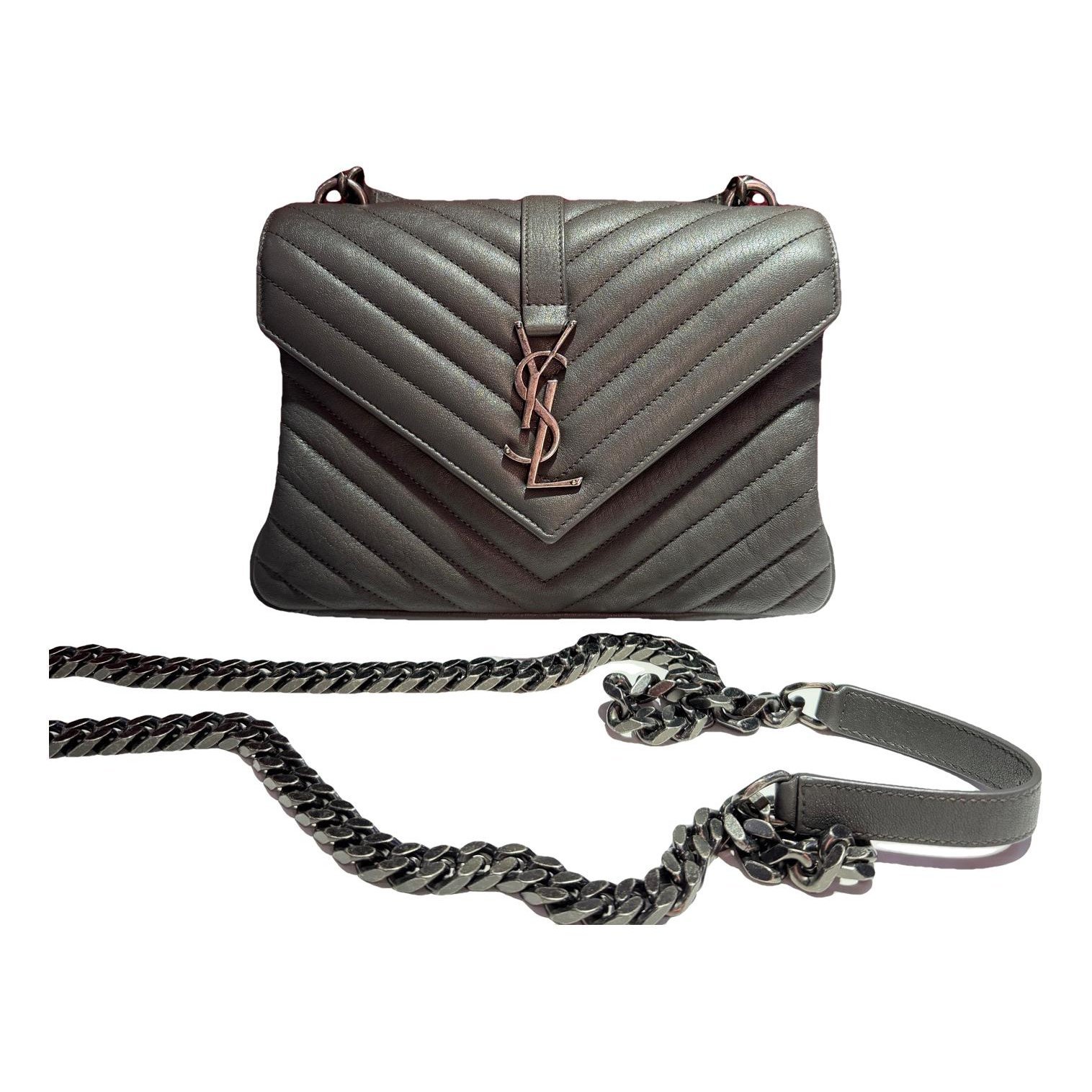 Collége monogramme leather handbag
