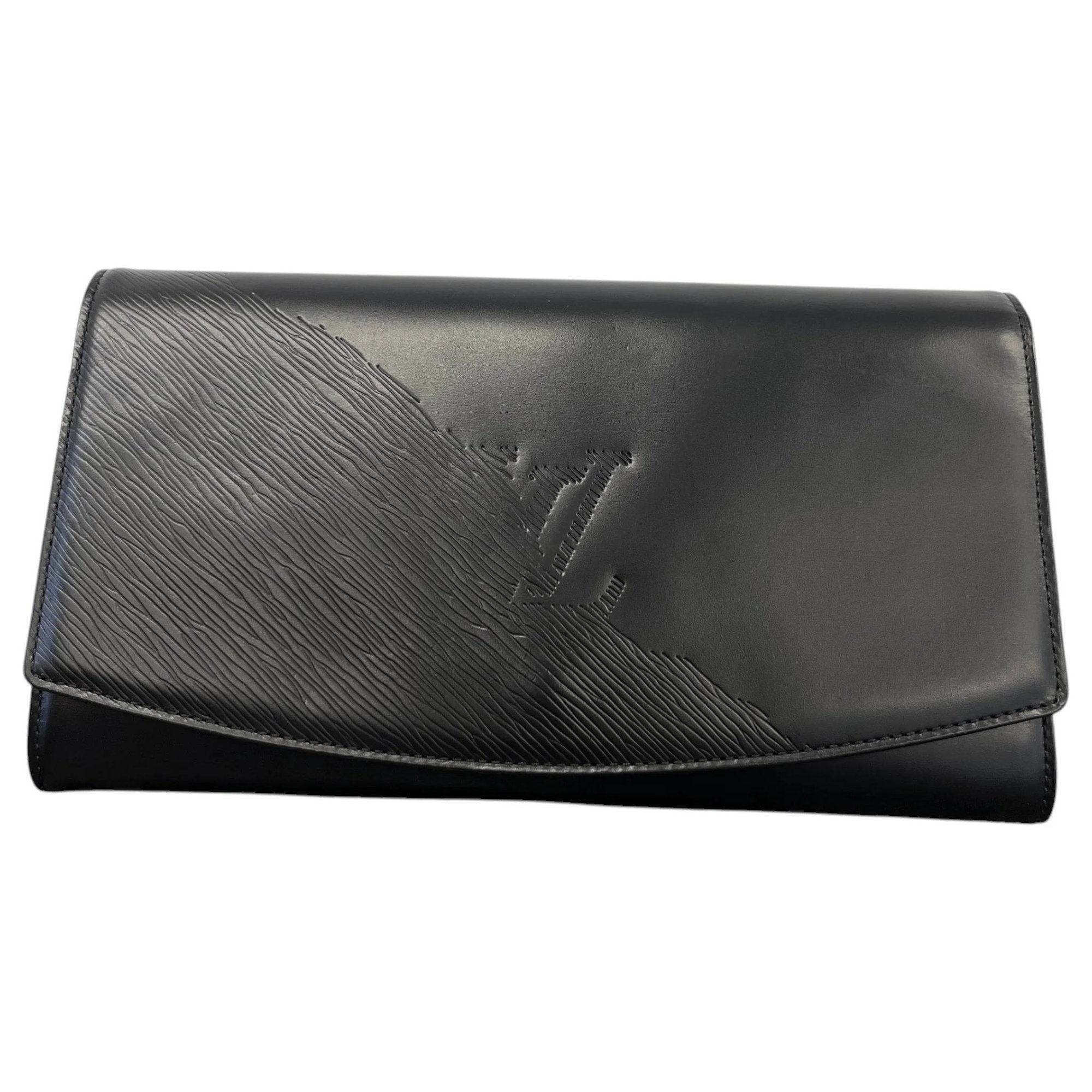 Leather clutch bag