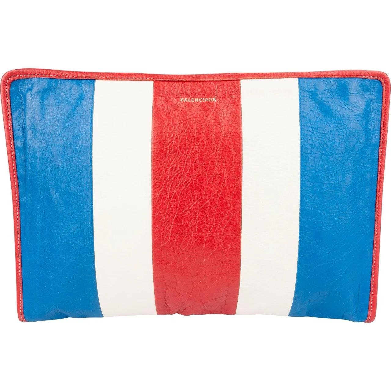 Leather clutch bag