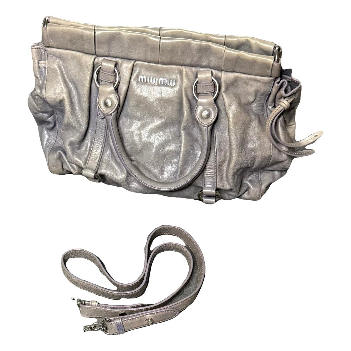Vitello leather crossbody bag