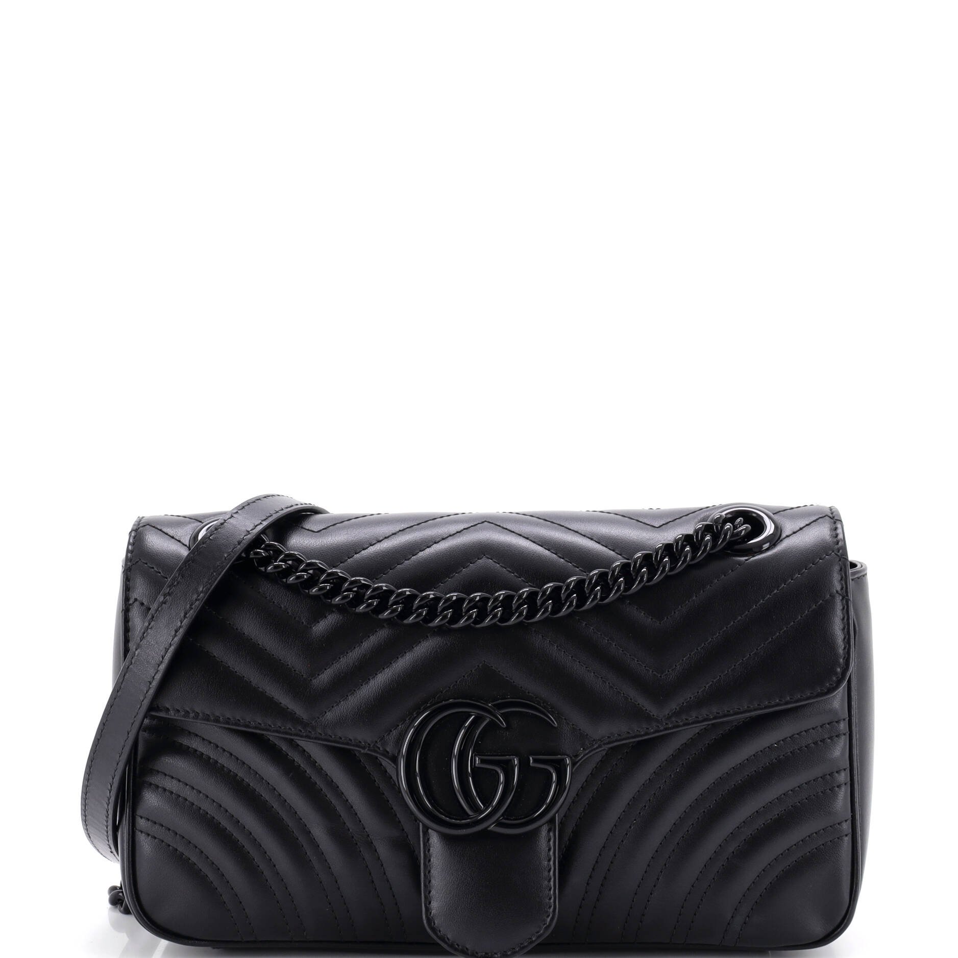 GG Marmont Flap Bag Matelasse Leather Small