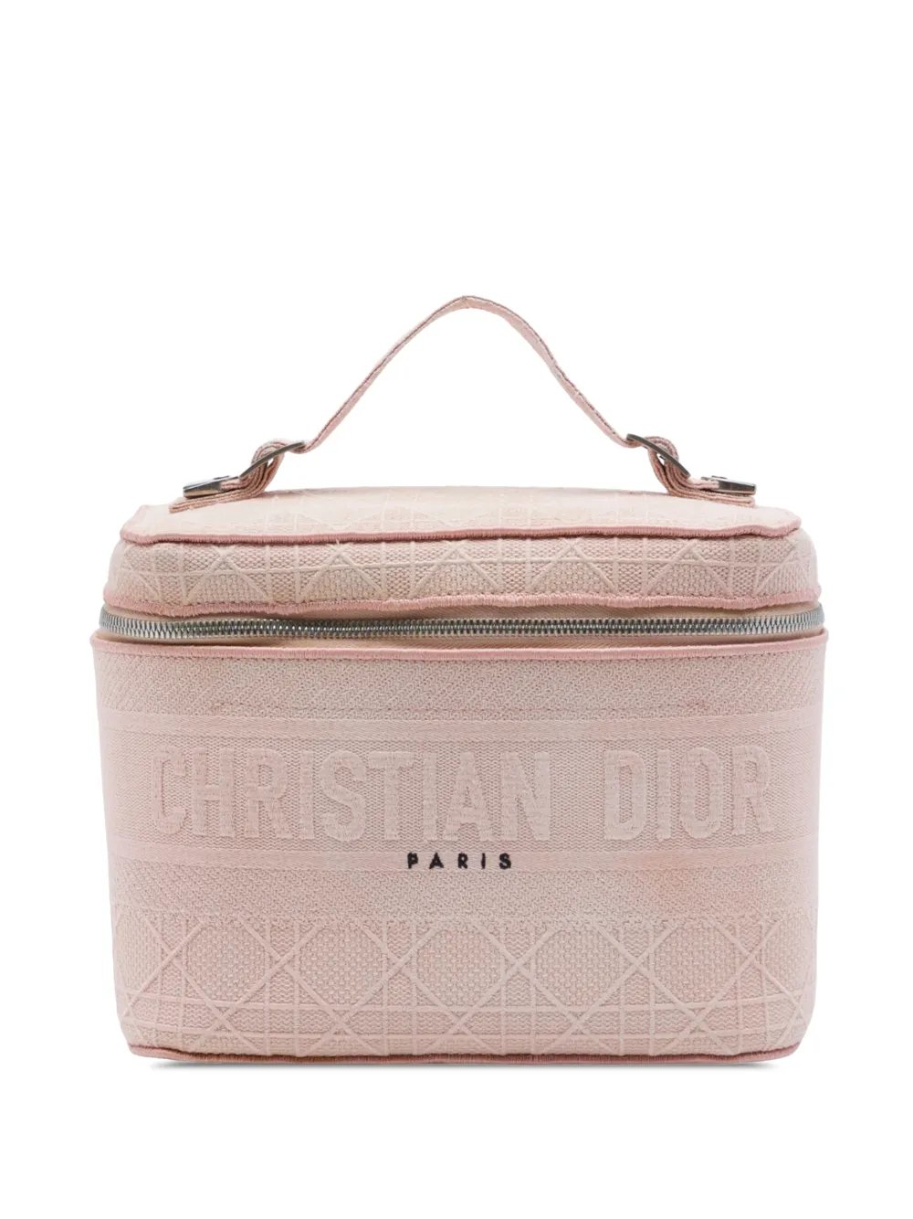 2020 Diortravel Canvas Cannage D Lite Case vanity bag