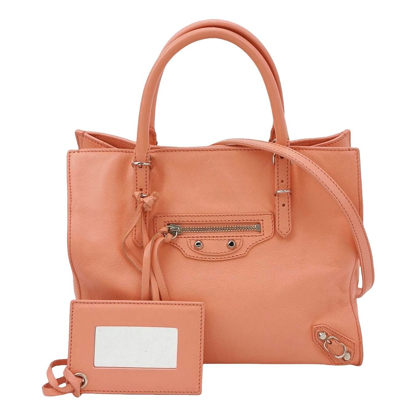 Papier leather handbag
