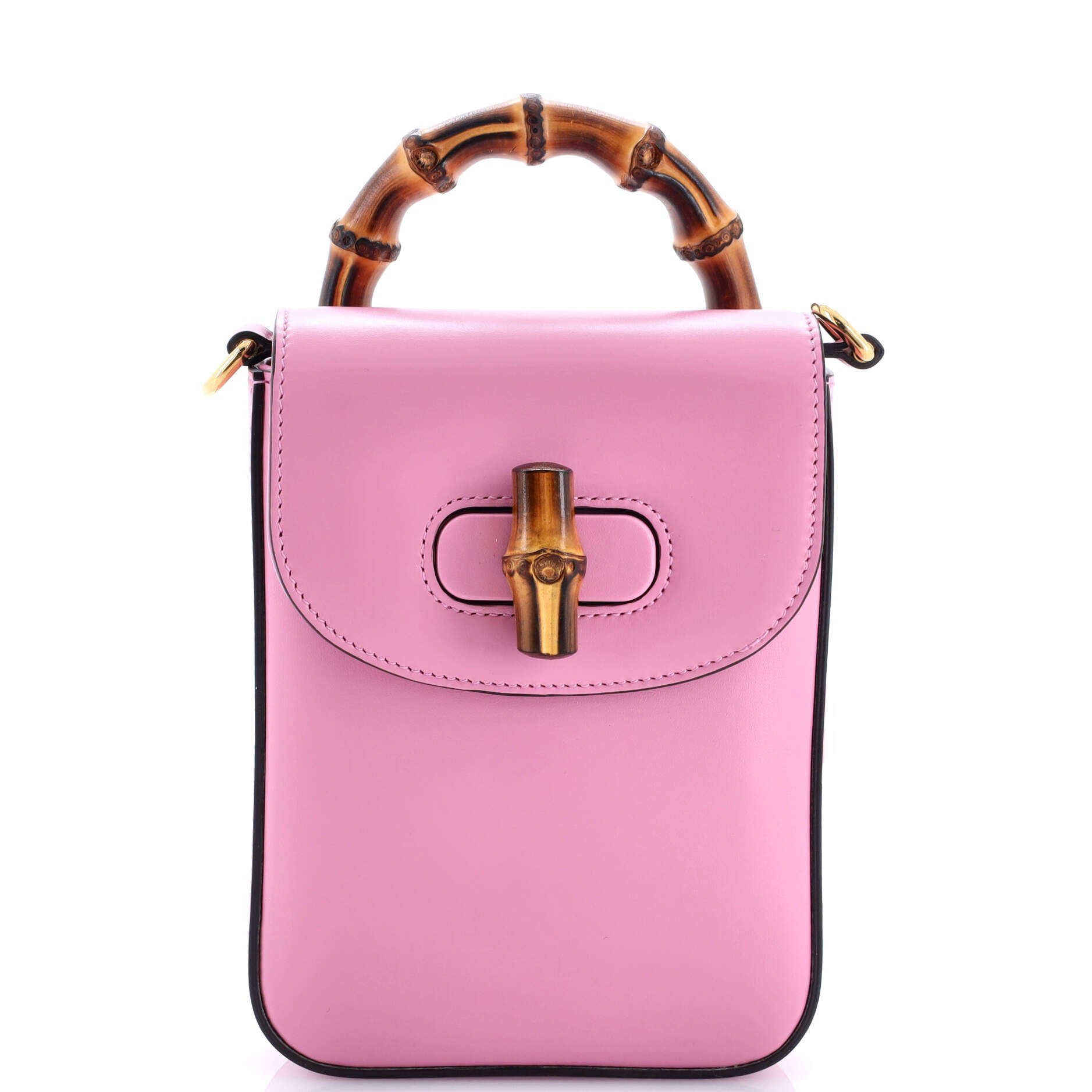 Gucci Bamboo Top Handle Backpack Leather Mini