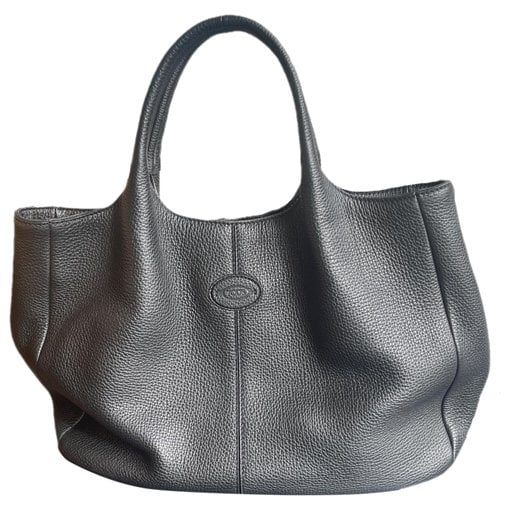 Shopping Media leather handbag