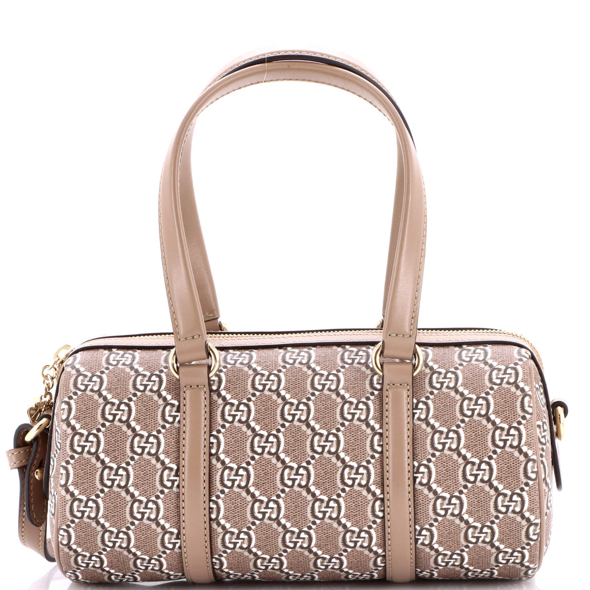 Convertible Duffle Bag GG Shadow Coated Canvas Small