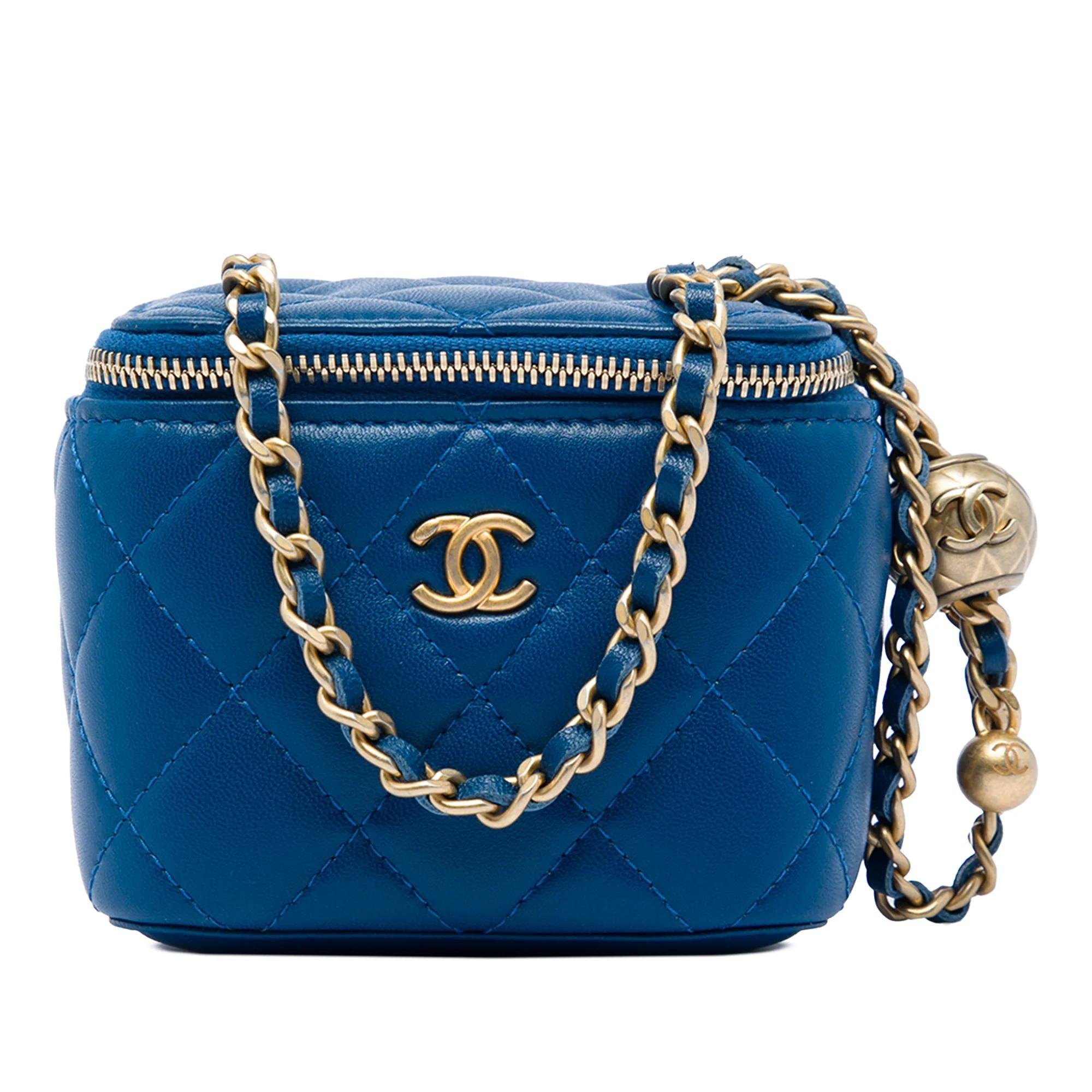 Vanity pony-style calfskin handbag
