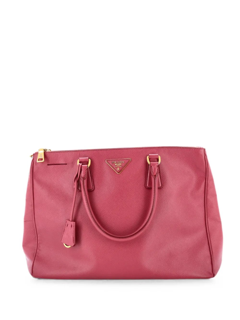 Double Zip Lux Saffiano Leather Large tote bag