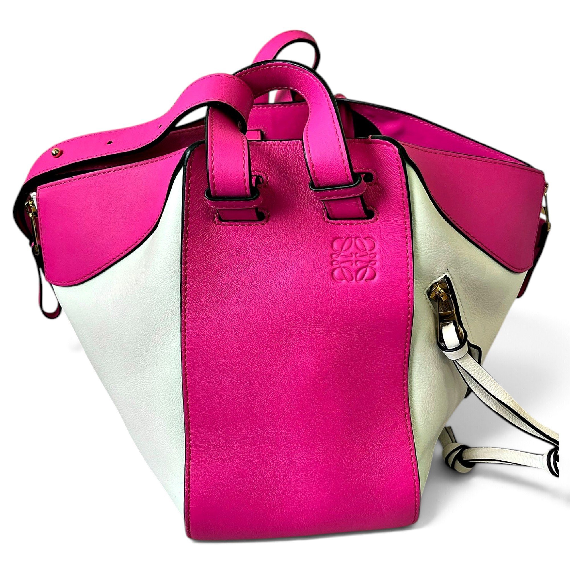 Hammock leather handbag