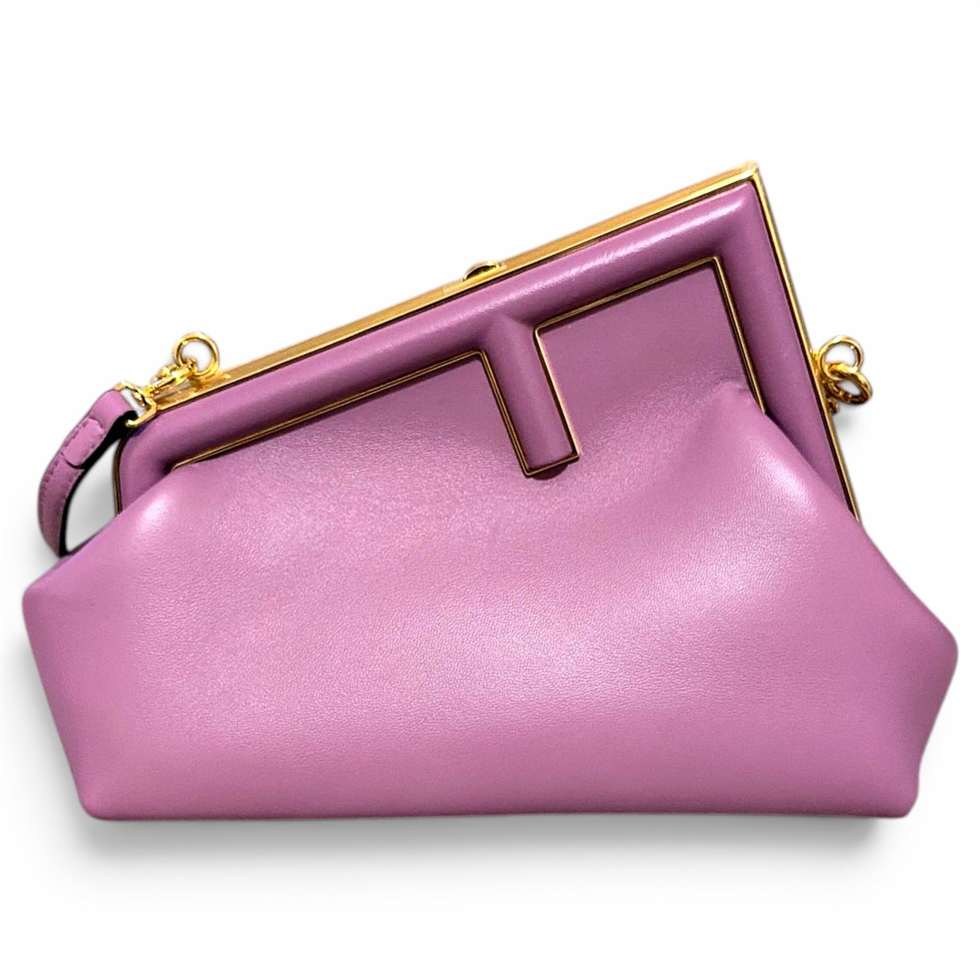 First leather handbag