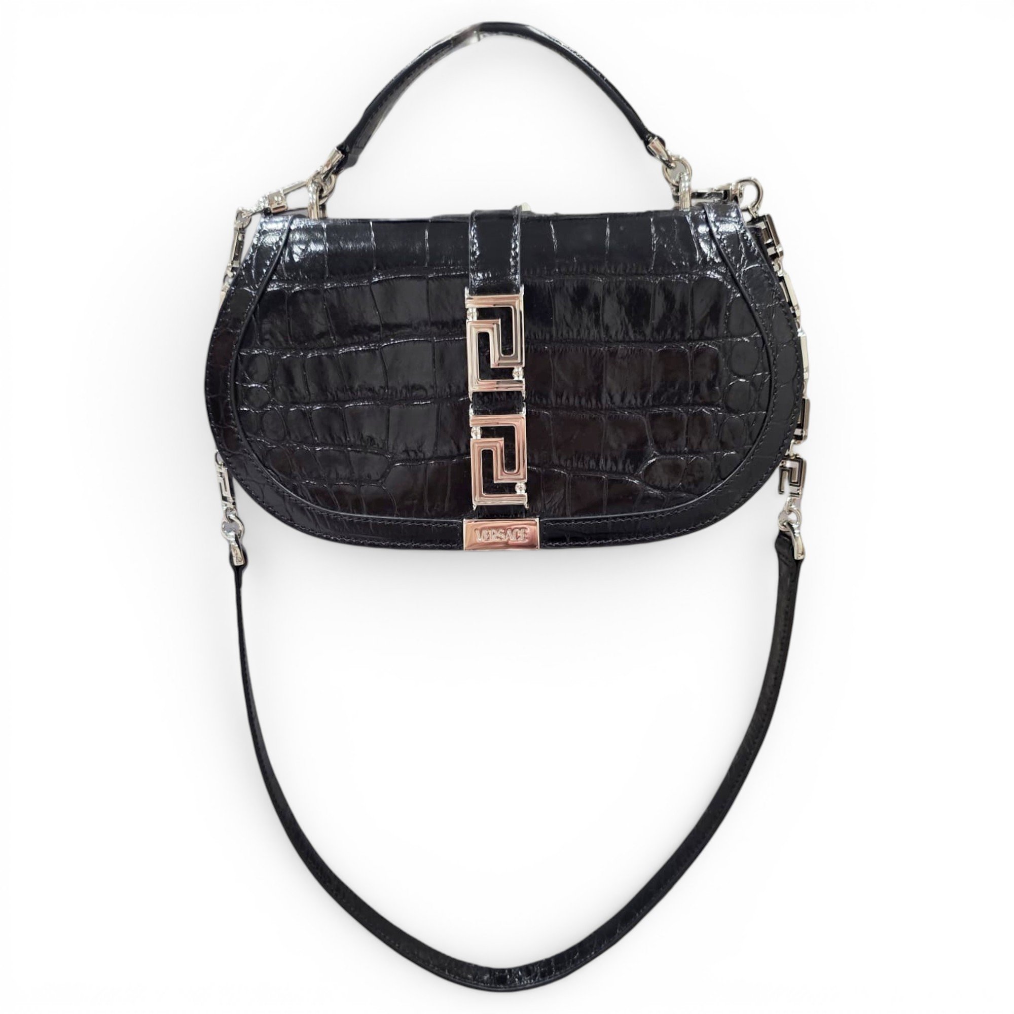 Greca Goddess leather handbag