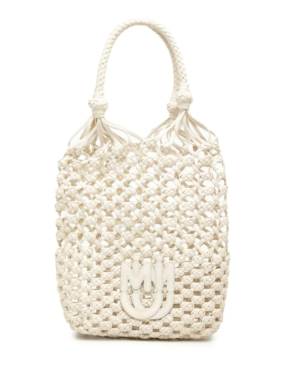 Miu Miu 2020-2026 Nappa Macrame bucket bag