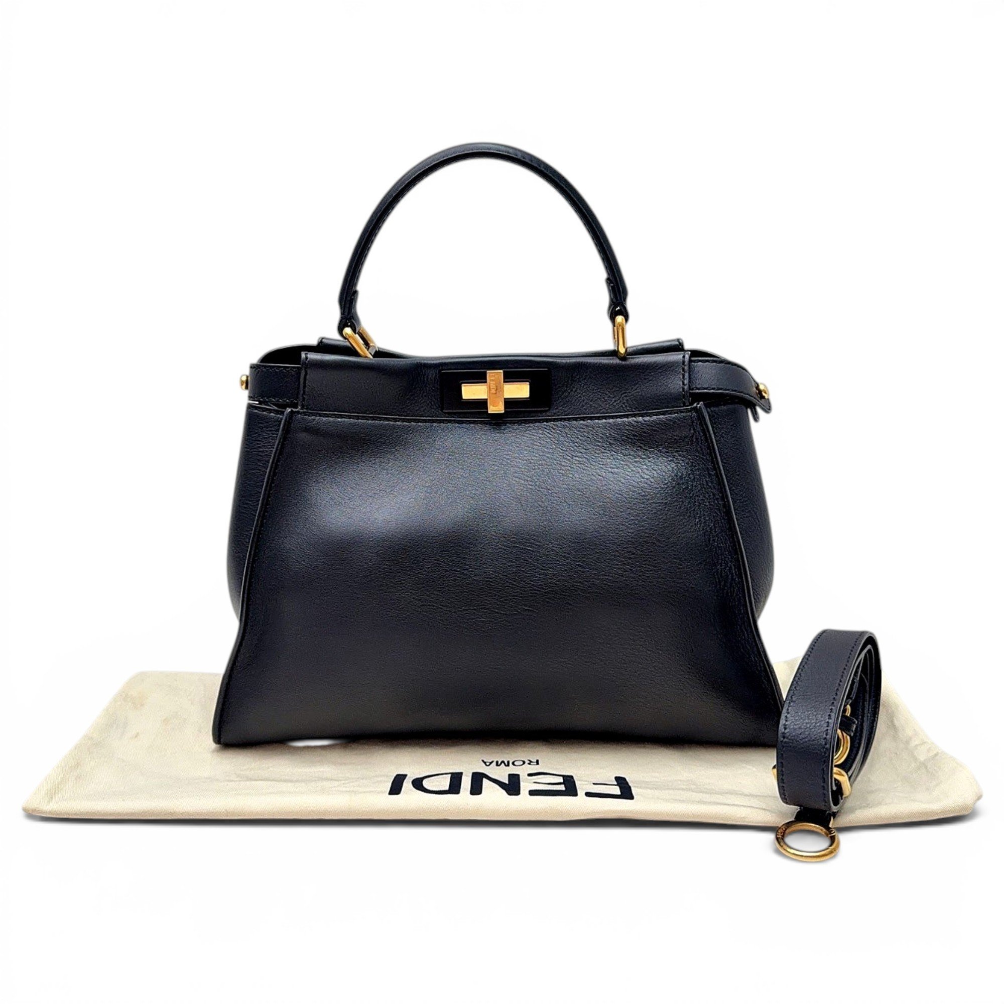 Peekaboo leather handbag