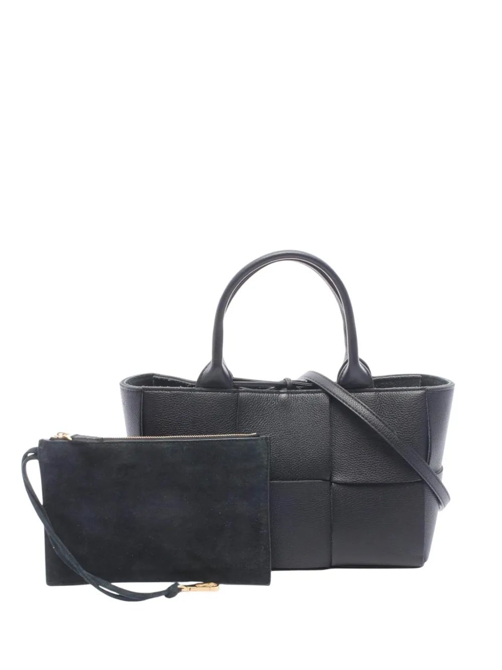 Bottega Veneta 2012-2026 Mini Lambskin Intreccio Arco Tote satchel