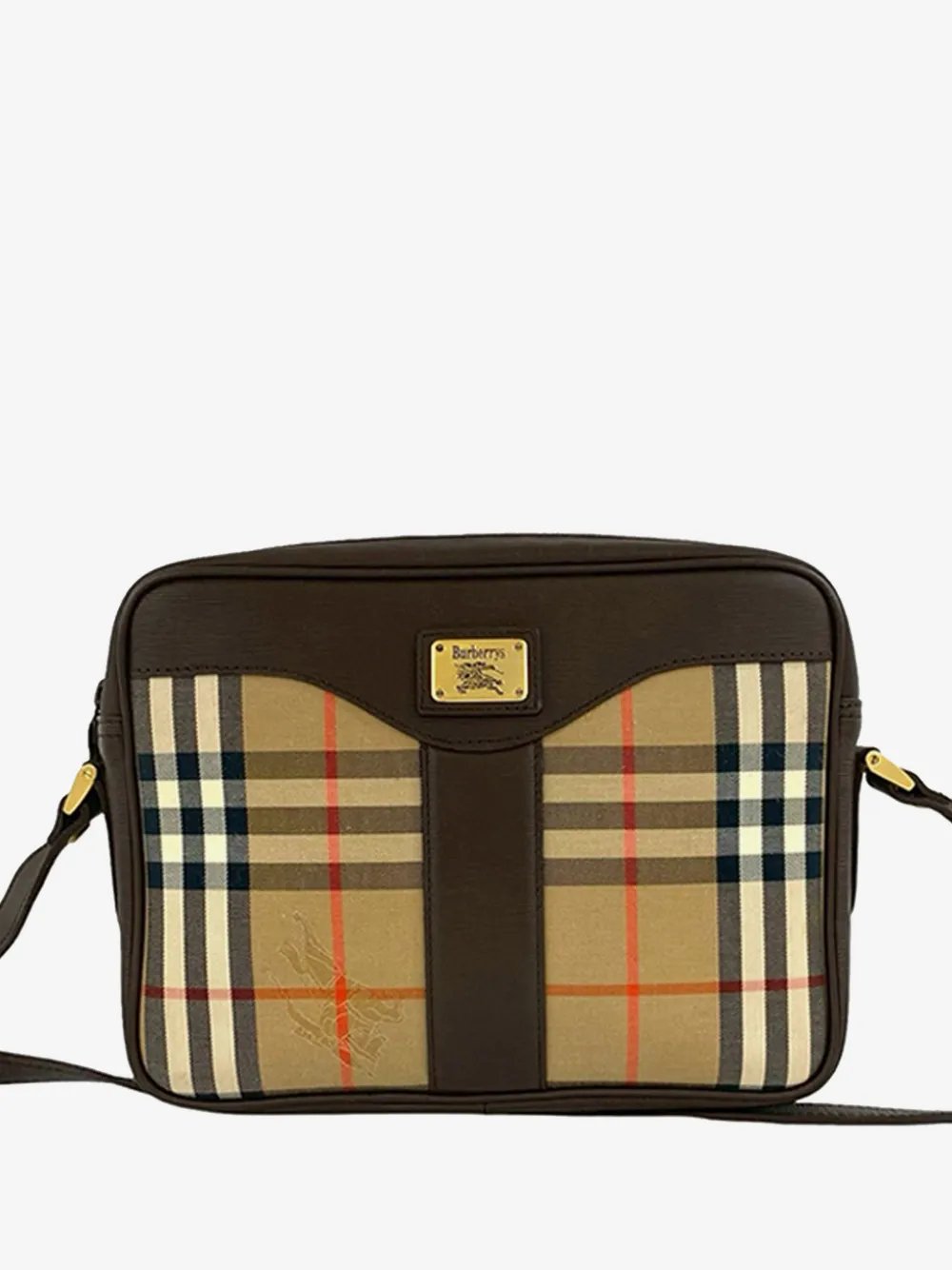 20th Century Haymarket Check Canvas crossbody bag