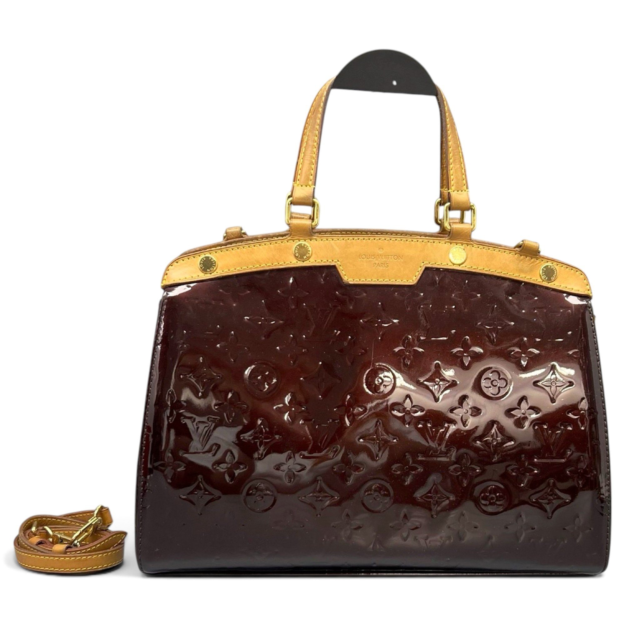 Wilshire patent leather handbag
